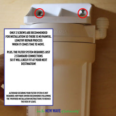 New Wave 10 Stage Plus Water Filter System - Inline (Under Sink)