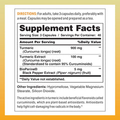 Vitamin World Turmeric Curcumin with Bioperine
