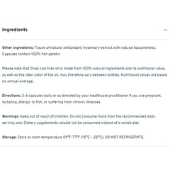 Dropi Cod Liver Oil ~ Capsules