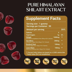 Panstellar Essentials Pure Himalayan Shilajit Gummies - 1500mg