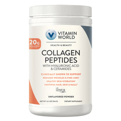 Vitamin World Collagen Peptides with Hyaluronic Acid & Ceramides