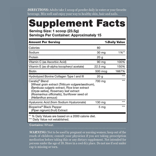 Vitamin World Collagen Peptides with Hyaluronic Acid & Ceramides